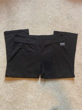 Everlast Cotton Black Crop Yoga Pants